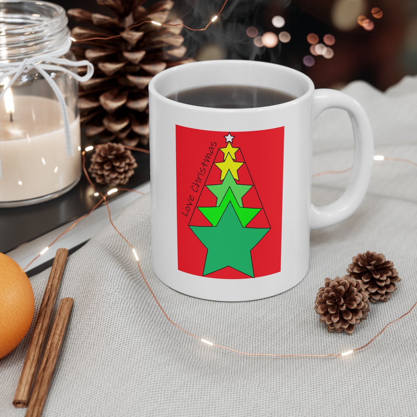 Love Christmas /Ceramic Mug, 11oz